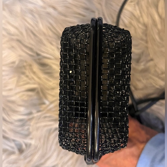 YSL Brass Lambskin Monogram Cassandre Cage Bag Black - Picture 9 of 11